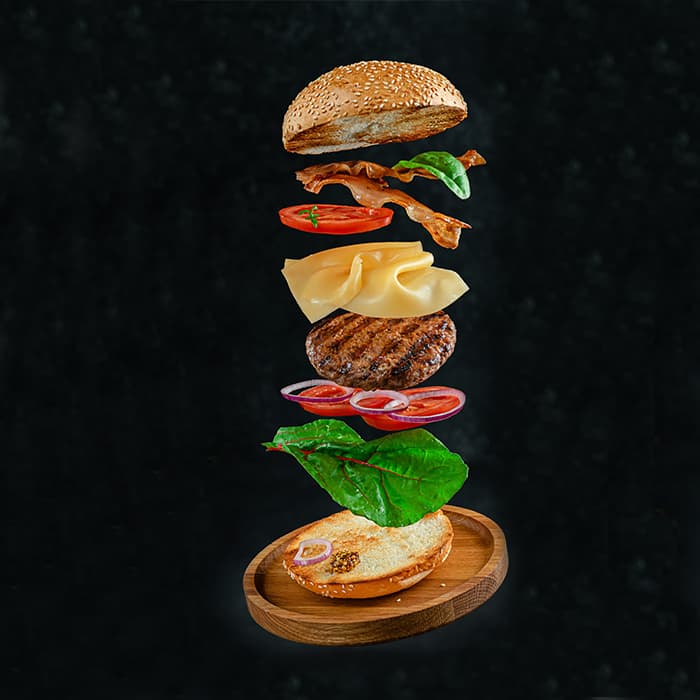 Burger artistique signature